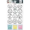 Image de Tampons - Loisirs Créatifs - Scrapbooking - Couronnes Mois - 12 Pièces + 3 Encreurs - Aladine