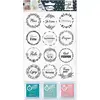 Image de Tampons - Loisirs Créatifs - Scrapbooking - Couronnes Expressions - 12 Pièces + 3 Encreurs - Aladine