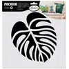 Image de Pochoir Pour Textiles - Feuille Tropicale