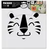 Image de Pochoir Superposable - Tête De Tigre