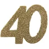 Image de Confettis paillettés 40 ans or - SANTEX - Mixte - Papier - 6 x 5 cm