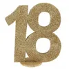 Image de Décoration chiffre anniversaire 18 ans - or