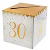 Image de Tirelire anniversaire 30 ans - SANTEX - Joyeux Anniversaire - 30 ans - Cubique - Carton rigide - 20 cm de côté