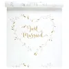 Image de Tapis de mariage - Just Married - 75cm x 10m - Blanc et doré - Tissu non tissé - Décoration de fête