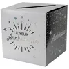 Image de Tirelire - SANTEX - Anniversaire - Argenté - Noir et blanc - 20 x 20 x 20 cm