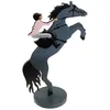 Image de Centre de table Equitation en bois