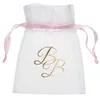Image de Bourses - SANTEX - 6814-5 - Tissu organdi - Rose - 7 5 x 10 cm