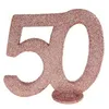Image de CHIFFRE Anniversaire Vertical déco 50 pailleté Rose Gold
