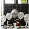 Image de Ballon métal en latex de 30 cm en argent (x6) REF/7295