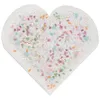 Image de 20 SERVIETTES DE TABLE JETABLE PAPIER CUR MARIAGE FLEURI 19X17CM Multicolore