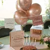 Image de Banderole fanion carré anniversaire blanc et rose gold métallique 5m (x1) REF/6653