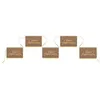 Image de GUIRLANDE 12 FANIONS ANNIVERSAIRE KRAFT 5M Beige Ivoire Crème Écru Naturel Taupe