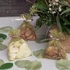 Image de Pétales de rose en tissu - SANTEX - REF/2868 - Vert olive/sauge - Paquet 100 pcs - Polyester