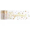 Image de RUBAN TULLE POLYESTER BAPTÊME CUR 8CMX10M OR