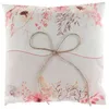 Image de 1 Coussin à alliance mariage en coton amour floral Champêtre 18cm REF/8338