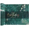 Image de 1 Chemin de table anniversaire Jungle tropicale: Happy Birthday 28cm x 3m REF/8529