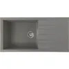 Image de Evier A Encastrer Cube, En Smc Gris Beton - 16, 1 Bac, Dim. 100 * 50 Cm, Vidage Manuel