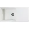 Image de Evier A Encastrer Cube, En Smc Blanc Uni - 17, 1 Bac, Dim. 100 * 50 Cm, Vidage Manuel
