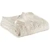 Image de Plaid Vivaraise Tana En Coton 100% - Gris Clair (140 X 200 Cm)