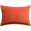 Image de Coussin Décoratif Elise - Vivaraise - Coton Velours Marmelade Et Chambray, 40 X 65 Cm