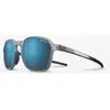 Image de Lunettes Julbo Drive gris translucide avec verres miroir Spectron HD 3 Polarisé bleu