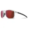 Image de Lunettes Julbo Compass cristal brillant avec verres photochromiques REACTIV 0-3 High Contrast rouge