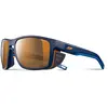 Image de Lunettes Julbo Shield bleues avec verres photochromiques à miroir polarisé marron foncé