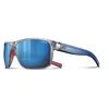 Image de JULBO Renegade   Lunettes de soleil gris translucide verres bleus   Sport multisport mixte