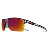 Image de Julbo Outline J5191123 - Lunettes de soleil unisexe translucide Black/Red monture enveloppante