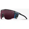 Image de Lunettes Julbo Ultimate Cover noir bleu avec lentille photochromique REACTIV 0-4 High Contrast rouge