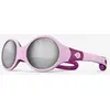 Image de Lunettes Julbo Loop M rose clair avec verre miroir Spectron 4 gris pour enfant