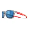 Image de Lunettes Julbo Cruiser gris translucide avec verres miroir Spectron 3 bleu enfant
