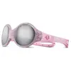 Image de Lunettes Julbo Loop M rose pailleté avec verre miroir Spectron 4 gris pour enfant