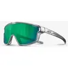 Image de Lunettes Julbo Fury Mini gris translucide avec verre miroir Spectron 3 vert pour enfant