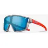 Image de Lunettes Julbo Fury Mini gris translucide avec verre miroir Spectron 3 bleu pour enfant
