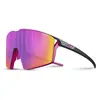 Image de Lunettes Julbo Edge noir mat avec verres à effet miroir Spectron 3 rose