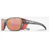 Image de Lunettes Julbo Camino M gris translucide brillant avec verres à effet miroir Spectron 3 rose