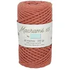 Image de Fil macramé tressé 3mmX65m Terracotta 90% coton naturel recyclé