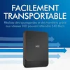 Image de Portable 500go Ssd Portable Ssd Usb-c 500go External Portable Ssd Inc Rescue Service Moon Silver
