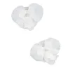 Image de 2 orchidées flottantes blanches 6 x 8 cm avec perle centrale
