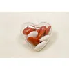 Image de Coeurs en P.V.C alimentaire - 6 Coeurs - Transparent - Plastique - Résine - 6 pièces