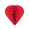 Image de Coeur en papier alvéolé rouge 30 cm suspension déco
