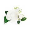 Image de Petite composition fleurs artificielles blanches 20 x 10 x 7 cm - Blanc