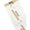 Image de Chemin de table organza Joyeux Anniversaire doré 29 cm x 5 m