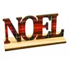 Image de Déco Lettres NOEL Tartan en bois 15 x 5 cm