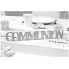 Image de DÉCO TABLE COMMUNION 30X5X1.2CM DÉGRADÉ ARGENT Gris Argent