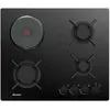Image de Sauter Table de cuisson mixte 60cm 4 feux noir - SPG3601BM