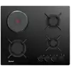 Image de Sauter - table de cuisson mixte 60cm 4 feux noir spg3601bm - SPG3601BM