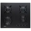 Image de Sauter Table de cuisson gaz 60cm 4 feux noir - SPG3465B