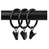 Image de Anneaux Pinces en Métal - Lot de 10 - Ø35 mm noir